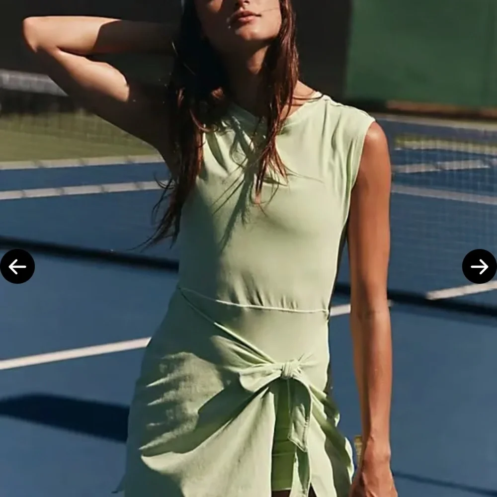 FP Movement Green Sleeveless Wrap Mini Dress - Picture 2 of 6